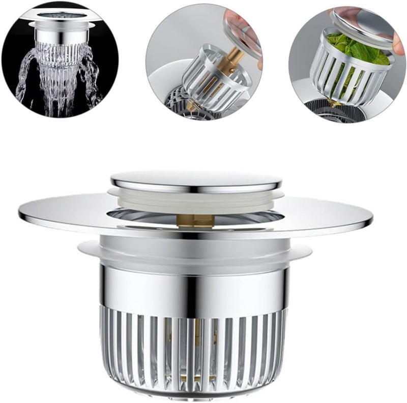 Bathtub Drain Plug Stopper Blocking Sink Plug for Bathroom Kitchen Fit with Detachable Design Prevents Hair Debris Clogs Easy to Clean - Image 2