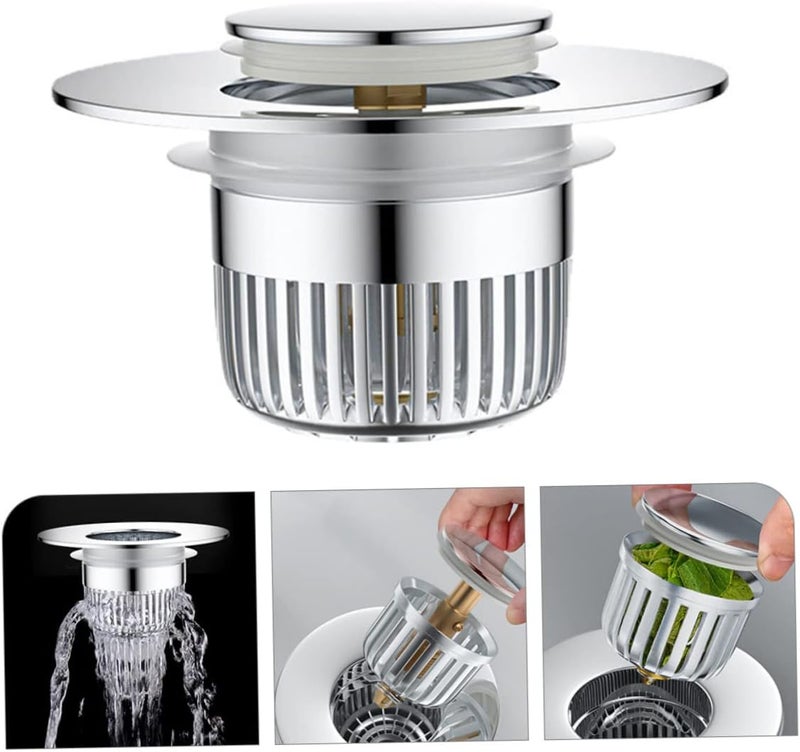 Bathtub Drain Plug Stopper Blocking Sink Plug for Bathroom Kitchen Fit with Detachable Design Prevents Hair Debris Clogs Easy to Clean - Image 5