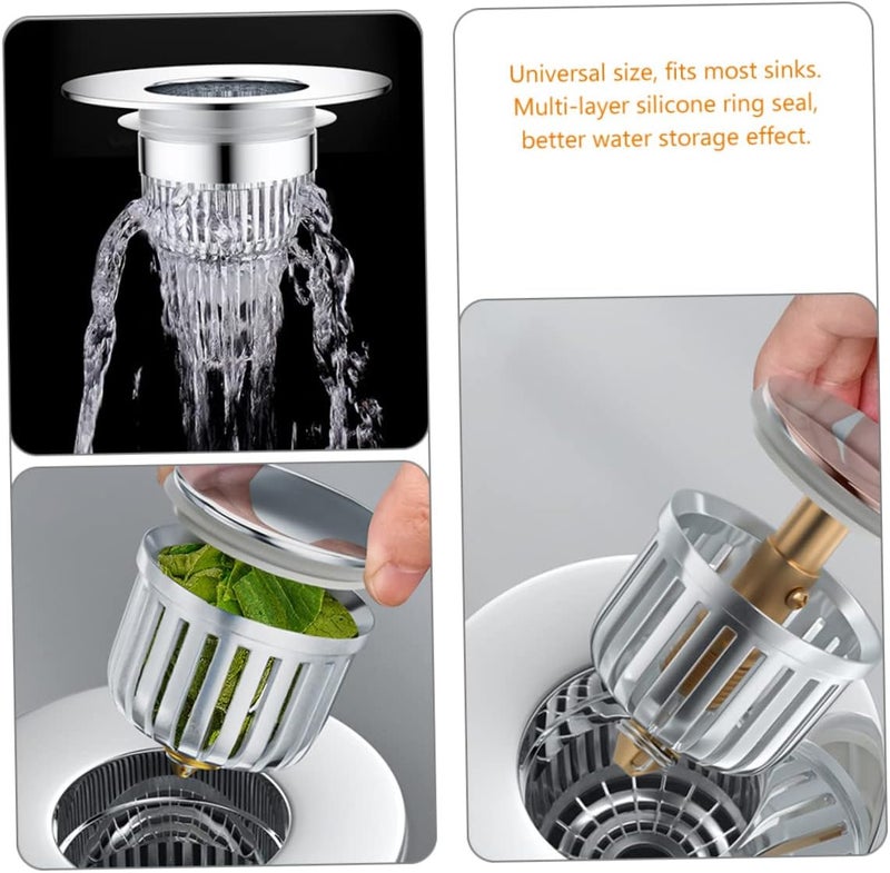 Bathtub Drain Plug Stopper Blocking Sink Plug for Bathroom Kitchen Fit with Detachable Design Prevents Hair Debris Clogs Easy to Clean - Image 3