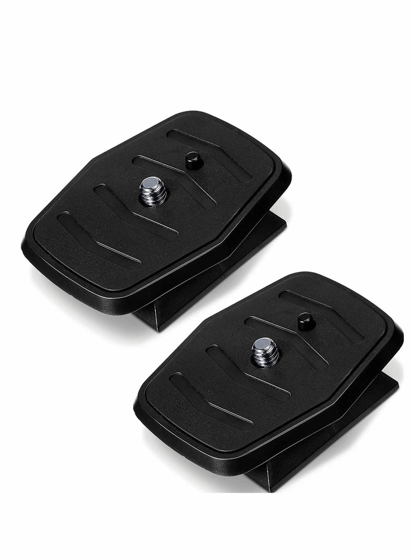 Excefore Tripod Quick Release Plate, 2 Pcs Tripod Adapter Mount Camera Tripod Adapter Plate Parts for Most 60 Inch Tripods and Cameras Tripod Mount QB-4W (44.6 mm)  - Image 1