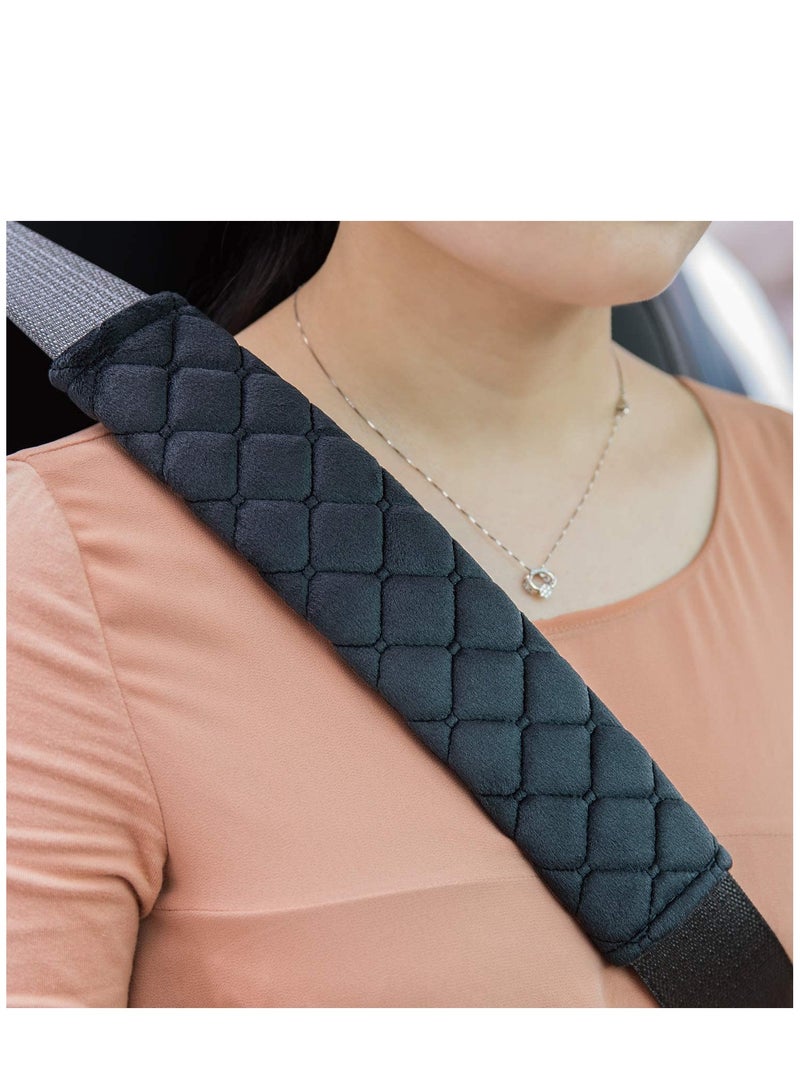 Car Seat Belt Comfort Harness Pad 2 Pack Car SeatBelt Pads Cover Safety Belt Strap Shoulder Pad for Adults and Children - Image 1