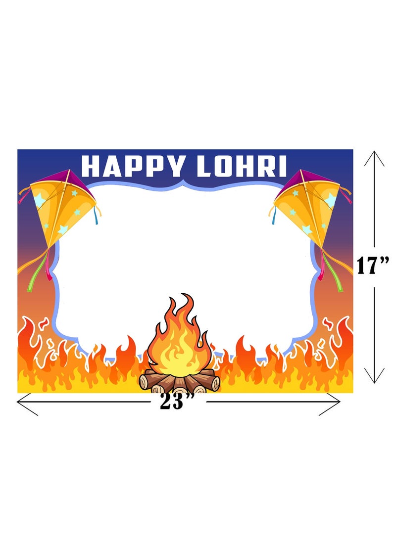 Theme My Party - Theme My Party Lohri Celeberation Selfie Photo Booth Picture Frame (Photo Frame) - Image 1