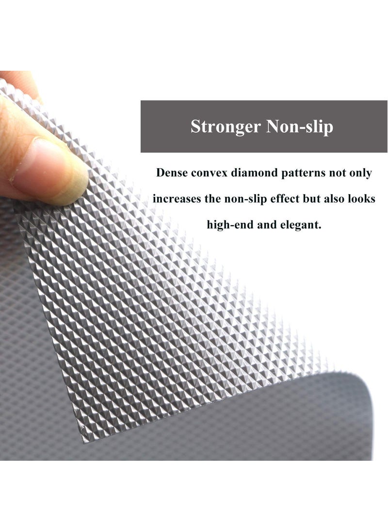 Kuber Industries Kuber Industries Duty Diamond/Dots Shelf Liners, Non-Slip Drawer Liner Cabinet Pad Refrigerator Mat No Odor for Home and Kitchen-45X500 cm (5 Mtr,Grey)-KUBMART11715  - Image 3