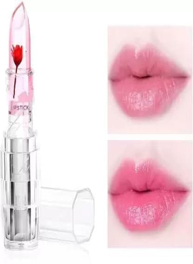 Aasakt Jelly Flower Color Changing Matte Lipstick Temperature Change Moisturizer Flower Magic Color Change Lip Gloss - Image 4