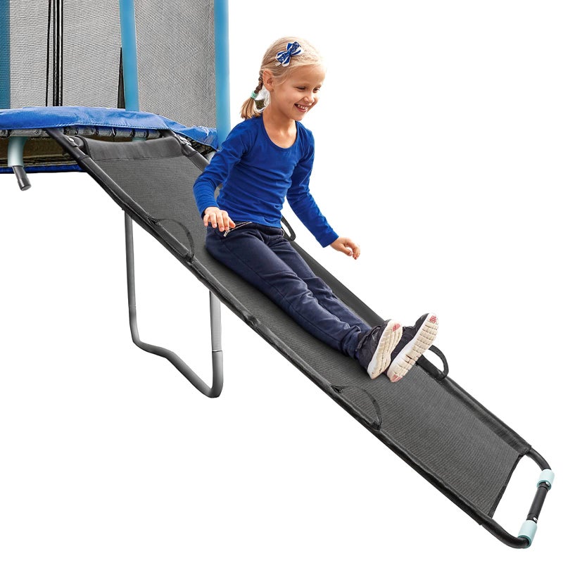 TANOSHIIÂ® Trampoline Slide Ladder with Handles, Universal Trampoline Ladder, Strong Tear Resistant Fabric, Universally Fit, Trampoline Accessories for Kids Toddlers Climb Up & Slide Down, 20"x60" - Image 1