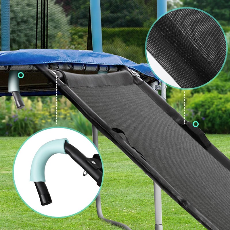 TANOSHIIÂ® Trampoline Slide Ladder with Handles, Universal Trampoline Ladder, Strong Tear Resistant Fabric, Universally Fit, Trampoline Accessories for Kids Toddlers Climb Up & Slide Down, 20"x60" - Image 2