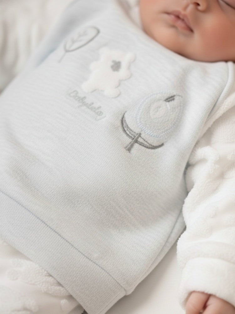 Gray Cozy Teddy Set - Image 2