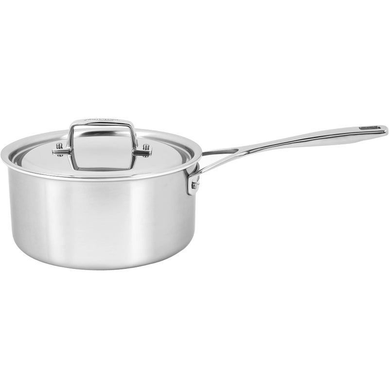 Demeyere Essential 5ply 3qt Stainless Steel Saucepan with Lid