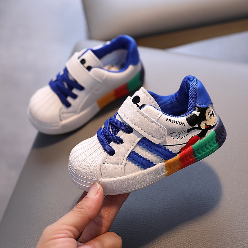 Unisex Baby Toddler Walking Shoes Breathable Non-Slip 1928 blue 