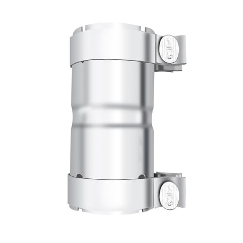 peastorm Stainless Steel 2.5 to 2.5 Inch Exhaust Adapter, 2.5" ID Exhaust Reducer Connector Pipe with Clamp - Image 1