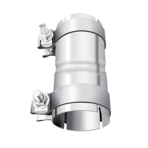 peastorm Stainless Steel 2.5 to 2.5 Inch Exhaust Adapter, 2.5" ID Exhaust Reducer Connector Pipe with Clamp - Image 5