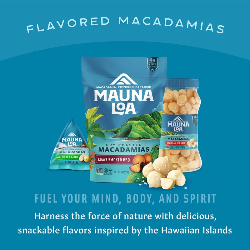 Mauna Loa Premium Roasted Macadamia Nuts, Garlic Onion Flavor, .5 Oz Pouches (Pack of 24) - Image 3
