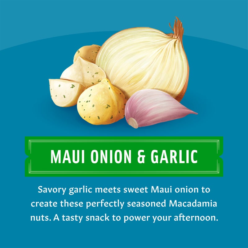 Mauna Loa Premium Roasted Macadamia Nuts, Garlic Onion Flavor, .5 Oz Pouches (Pack of 24) - Image 2