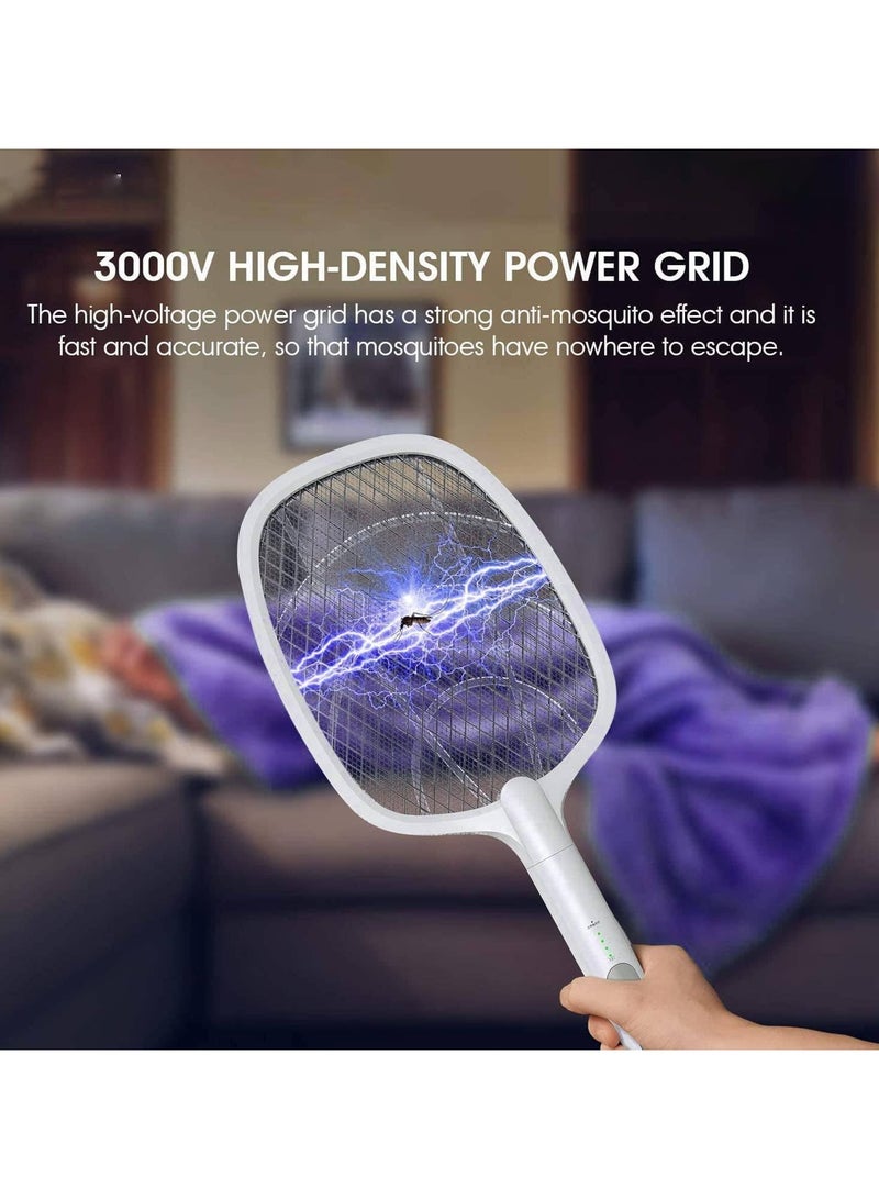 Scrolls Electric Bug Zapper, Instant Fly Swatter Rechargeable Racket, High Duty 3200V, Electric Bug Zapper Racket - Fly Killer USB Rechargeable Fly Zapper Indoor Safe (2 Pack, 810mAH, 2) - Image 5