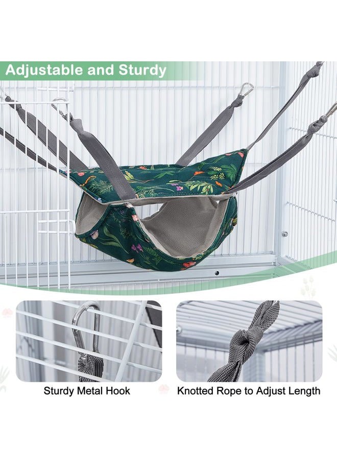 Glittme Ferret Hammock 4 Pack Ferret Cage Accessories Washable Rat Hammock Soft Guinea Pig Hammock for Ferrets, Rat, Sugar Glider, Squirrel - Image 4