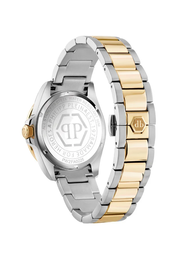 Philipp Plein Lady Empire Stainless Steel Bracelet Analog Watch for Women, 39mm