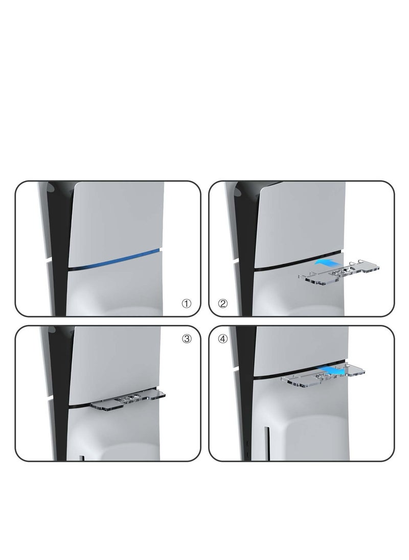 Stand for PS5 Slim ,Holder Horizontal Bracket For PlayStation 5 Slim Console Disc Transparent Acrylic