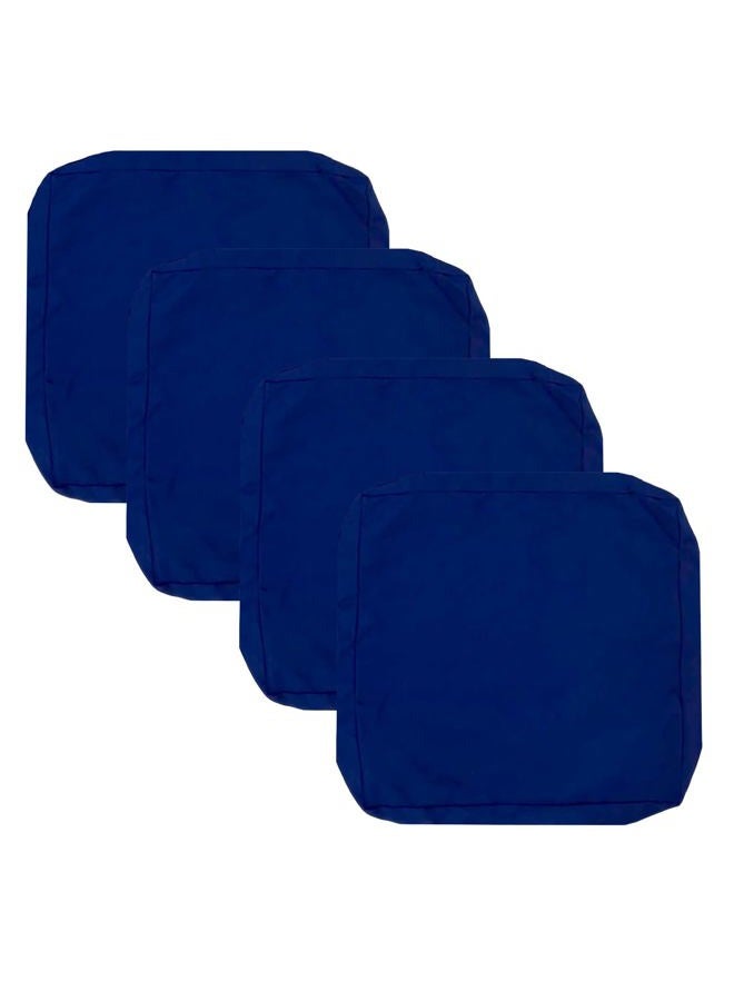 Oslimea Outdoor Seat Cushion Slip Cover 24" x 24", Waterproof Patio Furniture Chair Cushion Cover Replacement Pillow Slip Seat Cushion Cover 4 Pack - Covers Only, Dark Blue - Image 1