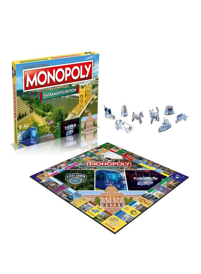 Top Trumps Monopoly Board Game Sacramento Edition: 2-6 Players Family Board Games for Kids and Adults, Board Games for Kids 8 and up, for Kids and Adults, Ideal for Game Night - Image 3