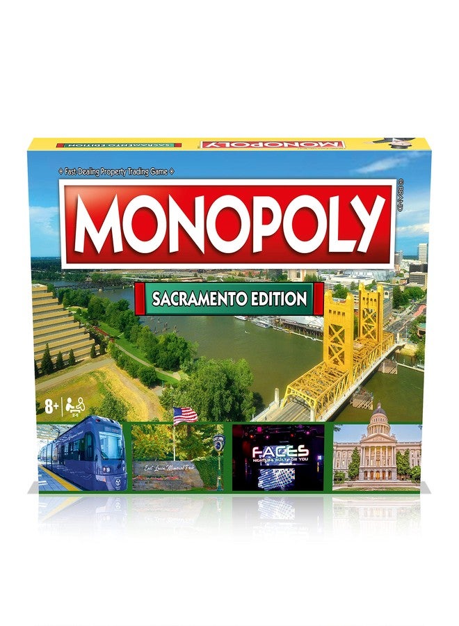Top Trumps Monopoly Board Game Sacramento Edition: 2-6 Players Family Board Games for Kids and Adults, Board Games for Kids 8 and up, for Kids and Adults, Ideal for Game Night - Image 4