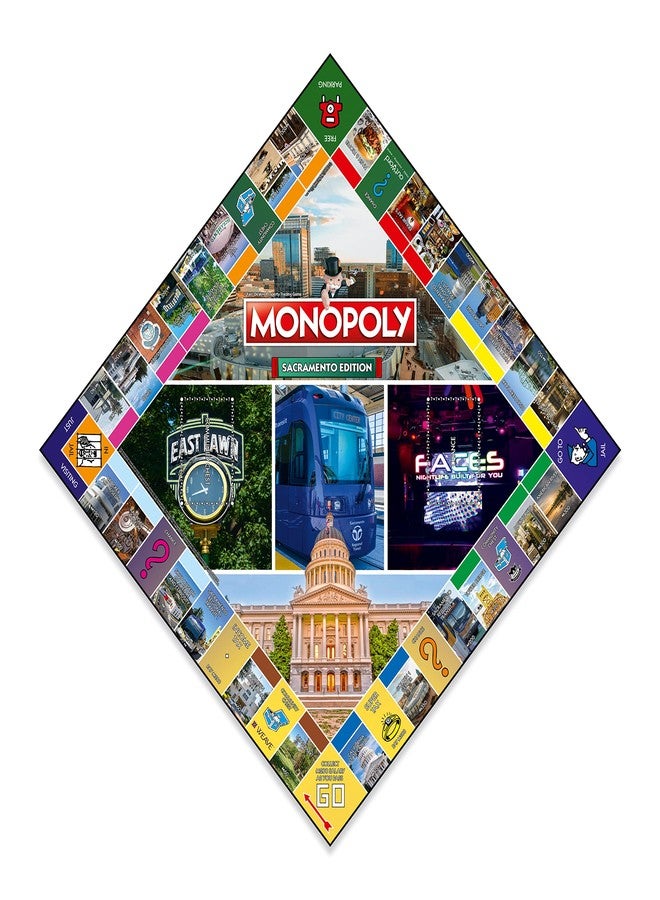 Top Trumps Monopoly Board Game Sacramento Edition: 2-6 Players Family Board Games for Kids and Adults, Board Games for Kids 8 and up, for Kids and Adults, Ideal for Game Night - Image 2
