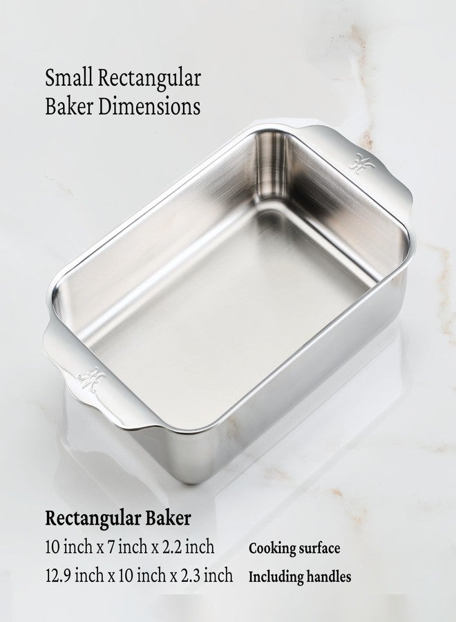 Hestan OvenBond Provisions - Tri-Ply Stainless Steel Small Rectangular Baking Pan (7 x 10") - Image 2