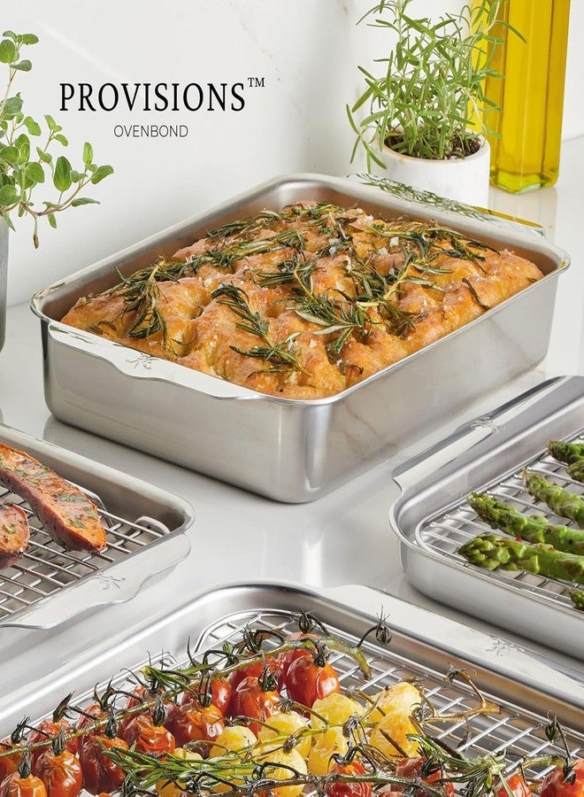 Hestan OvenBond Provisions - Tri-Ply Stainless Steel Small Rectangular Baking Pan (7 x 10") - Image 5