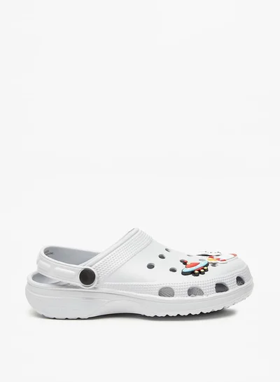 Flora Bella By Shoexpress Girls Space Accent Detail Slip-On Clogs