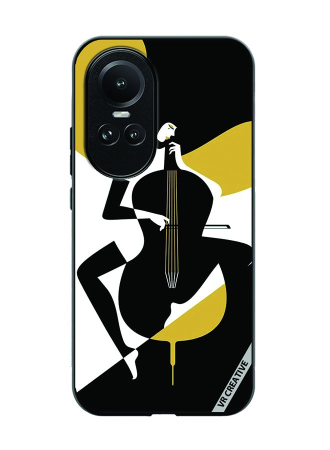 VR CREATIVE Protective Case Cover For Oppo Reno 10 Girl With Instrument Design Multicolour - Image 1