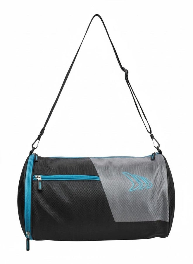 MAYOR PowerX Gym Bag Duffle Bag with Shoe Compartment Sports Gym Bag Travel Bag (Blue, Kit Bag) - Image 2