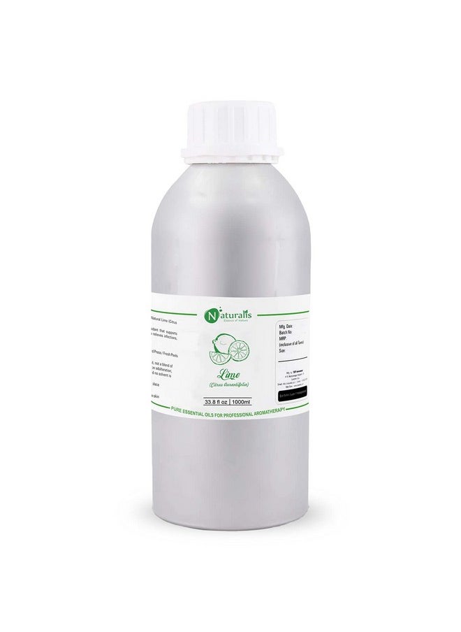 Naturalis Naturalis Essence of Nature Lime essential oil 100% Undiluted Pure and Natural Therapeutic grade for Skin, Hair, Face Care and Aromatherapy - 500ml  - Image 1