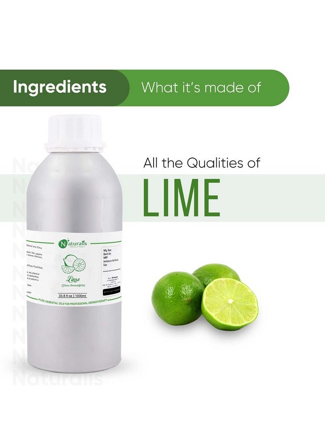 Naturalis Naturalis Essence of Nature Lime essential oil 100% Undiluted Pure and Natural Therapeutic grade for Skin, Hair, Face Care and Aromatherapy - 500ml  - Image 2