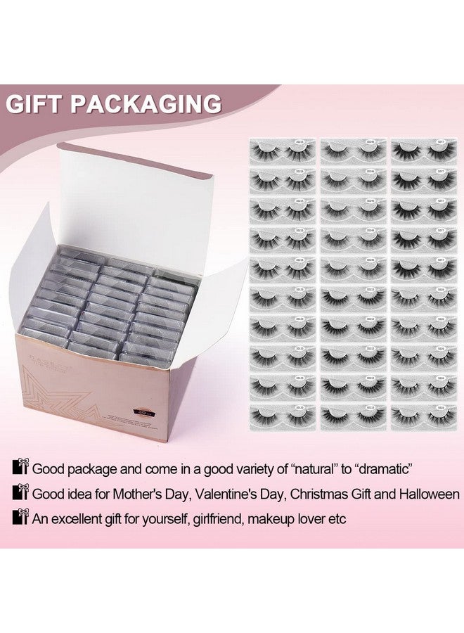 MAGEFY 30 Pairs 6 Styles Faux Mink Eyelashes, 16Mm20Mm Lashes Natural Look To Dramatic False Eyelashes, Handmade Reusable Fake Eyelashes With Portable Boxes - Image 3