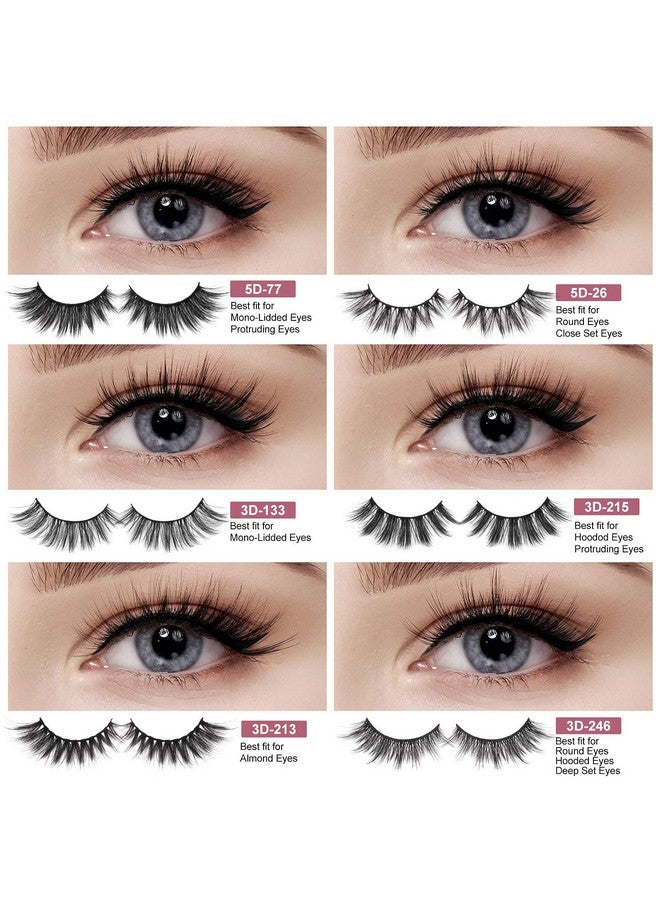 MAGEFY 30 Pairs 6 Styles Faux Mink Eyelashes, 16Mm20Mm Lashes Natural Look To Dramatic False Eyelashes, Handmade Reusable Fake Eyelashes With Portable Boxes - Image 5