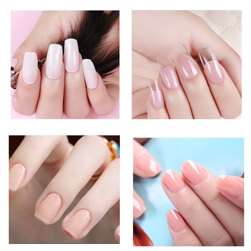 Nail Extension Kit: Quick Building Quick Drying Crystal Paillette Nail Glue - Multi-Size Nail Molds Slip Solution for Professional Salon Home DIY Manicure - Image 3