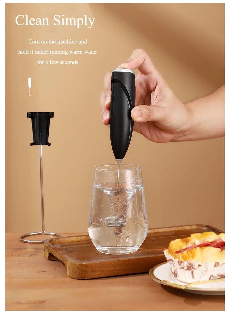 Milk Frother Handheld for Coffee,Foam Maker,Electric Whisk Drink Mixer for Lattes, Cappuccino,Frappe,Matcha,Hot Chocolate,Egg Mixer Multi-Purpose Hand Blender  - Image 3