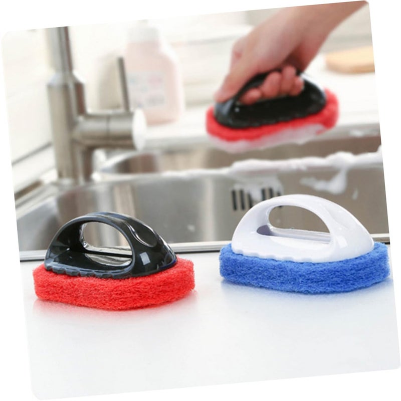 Long Handle Kitchen Cleaning Brush with Sponge Scrubber for Bathroom Easy to Dry - Image 3