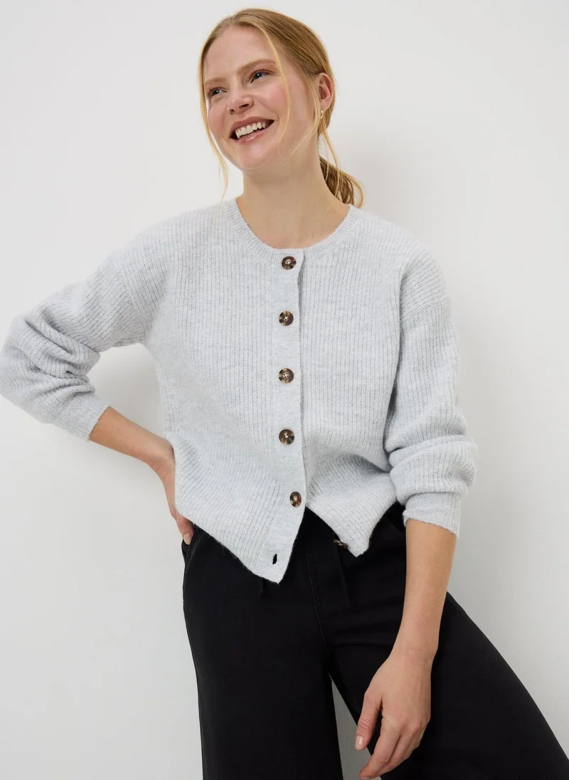 Matalan Grey Knitted Cardigan