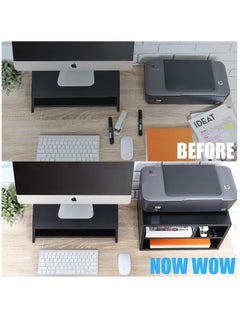 Printer Stands with 3 Storage Compartments-Desktop Paper Organizer Printer Stands with 3 Storage Compartments Desktop Paper Organizer-Suitable for office and home-Black - pzsku/Z1E094D8ED28244644F12Z/45/_/1644392711/0fe57813-9a0e-4360-a6ec-4434cdd6c18d