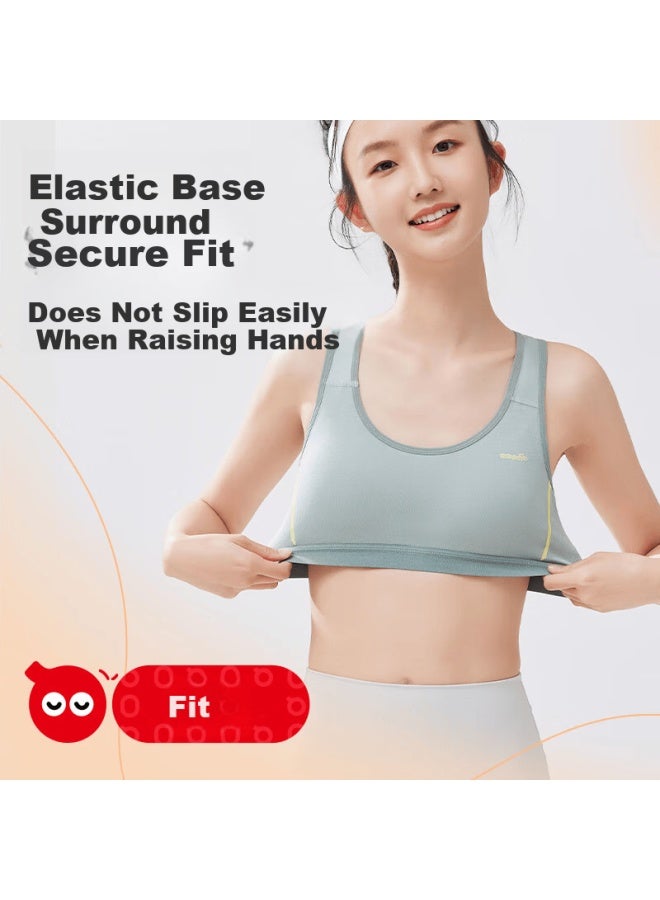 HOdo Hongdou Girls Bra Student Stage 2-3 Development Period Underwear High School Youth Sports Shockproof Breathable Vest - Image 1
