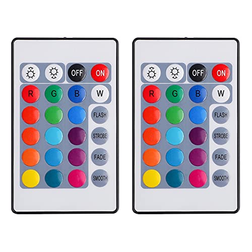 SUPERNIGHT 24 Keys RGB LED Strip Light Wireless Dimmer Remote Controller Led Light Remote Replacement for SMD 5050 3528 2835 Led Strip Lights - Image 1