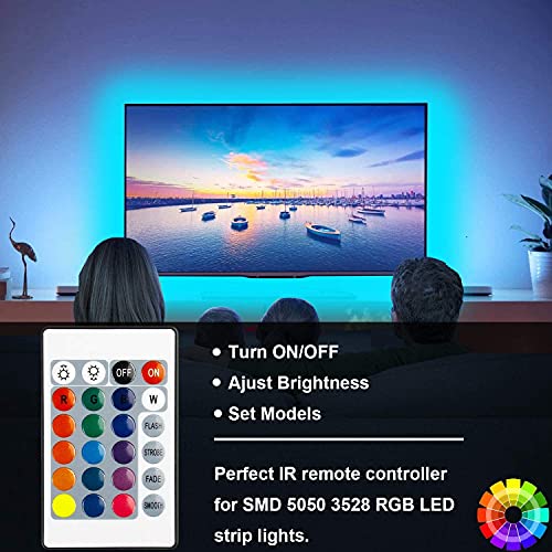 SUPERNIGHT 24 Keys RGB LED Strip Light Wireless Dimmer Remote Controller Led Light Remote Replacement for SMD 5050 3528 2835 Led Strip Lights - Image 3