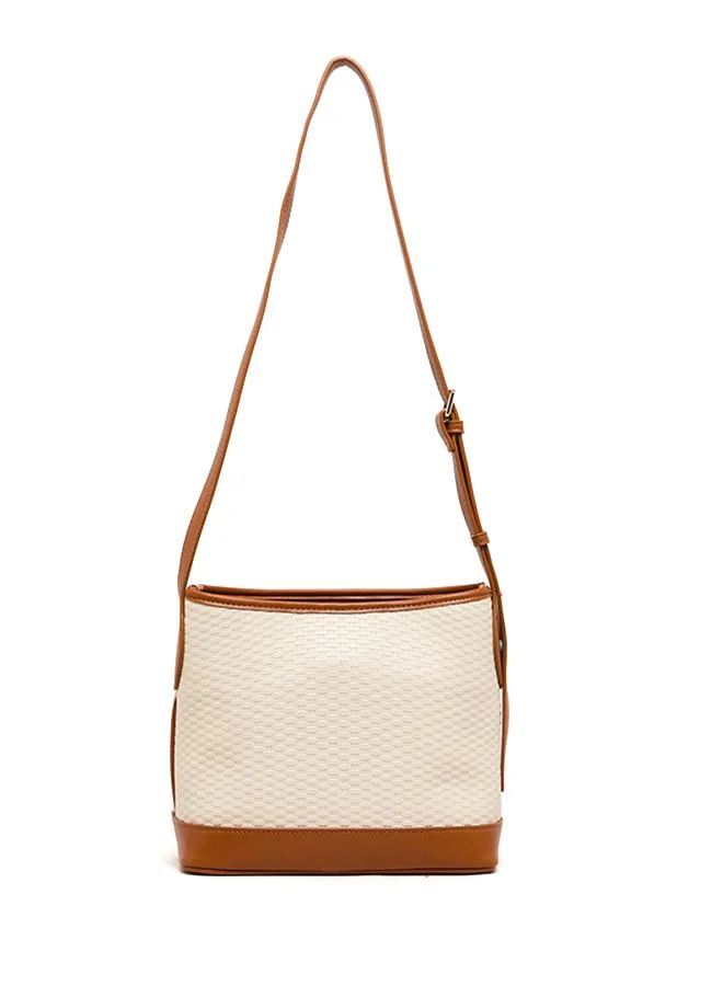 Anne Klein Contrast Detail PU Crossbody Bag
