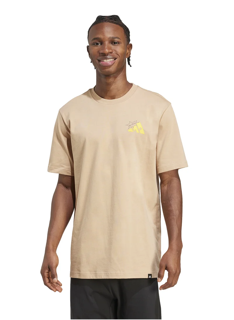 اديداس Food Grilled Cheese Graphic T-Shirt