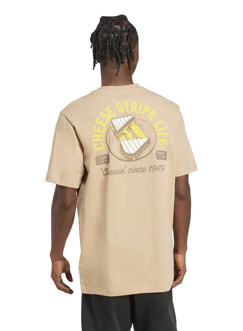 Adidas Food Grilled Cheese Graphic T-Shirt