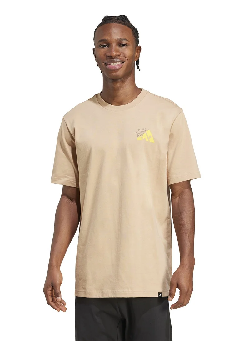 Adidas Food Grilled Cheese Graphic T-Shirt