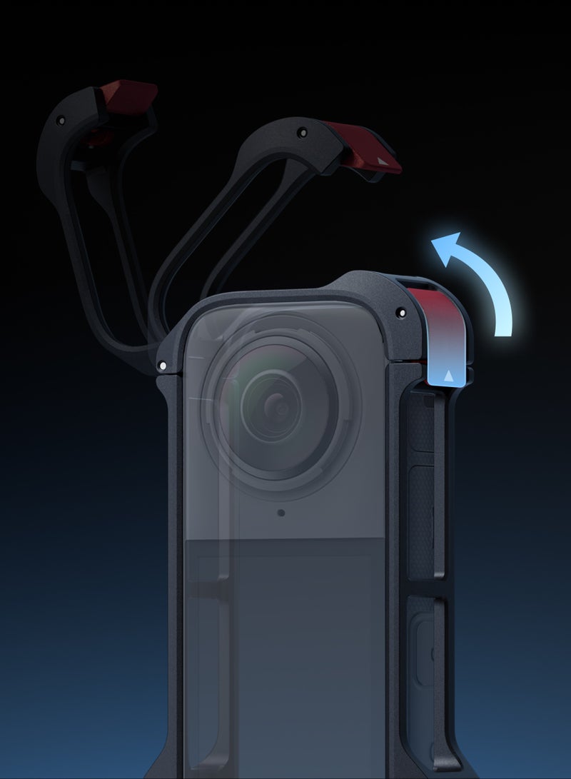 انستا 360 إطار حماية X4 - أسود - Image 3