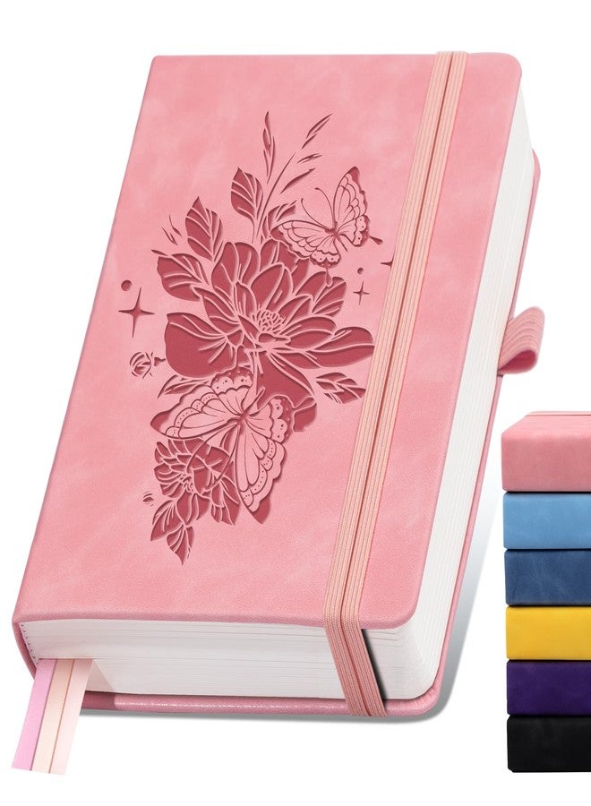 ALKALO Lined Journal Notebook 365 Pages, A5 Leather Journals for Writing Women & Men, Hardcover Notebook with 100GSM Thick Paper, Daily Journal Notebook for Travel, Work, School, Note Taking, College Ruled - Image 1