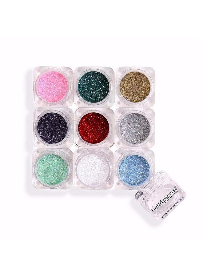 BellaPierre Shimmer Powder 9 Stack ; Paraben Free Eyeshadow ; Vegan & Cruelty Free Eye Makeup 9 Count Glamour - Image 2