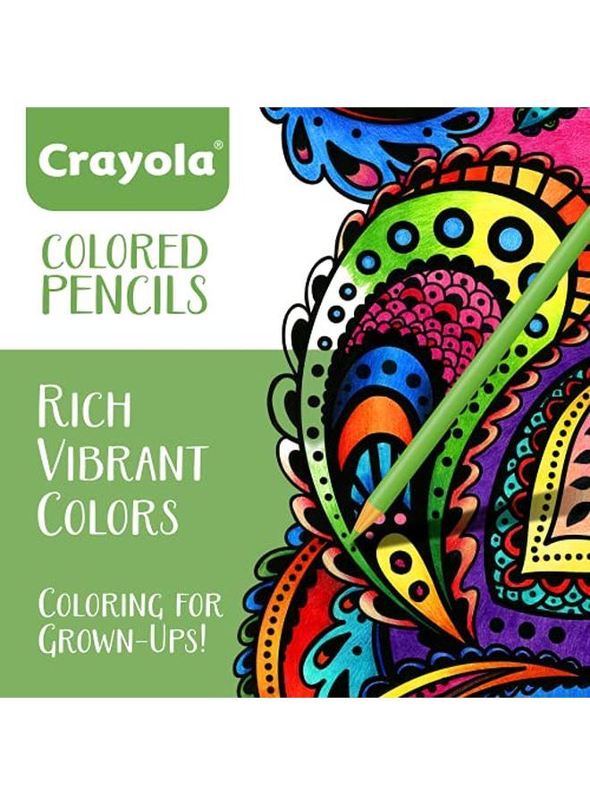Crayola Colored Pencils Adult Coloring Fun At Home Activities 50 Count Multicolor - Image 4